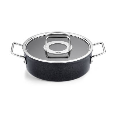 Fissler Adamant Cam Kapak Kısa Tencere 24 cm - 1