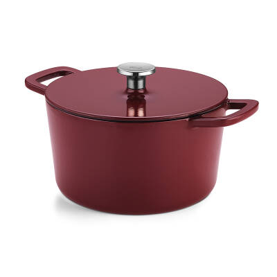 Fissler Moments Collection Cast Demir Döküm Tencere Bordo 24 cm - 1