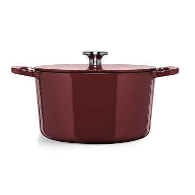 Fissler Moments Collection Cast Demir Döküm Tencere Bordo 24 cm - 2