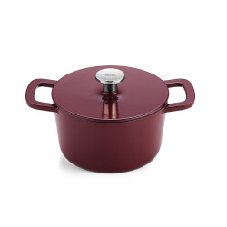 Fissler Moments Collection Cast Demir Döküm Tencere Bordo 20 cm - 3