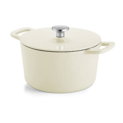 Fissler Moments Collection Cast Demir Döküm Tencere Beyaz 24 cm - 1