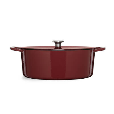 Fissler Moments Collection Cast Demir Döküm Tencere Oval Bordo 33 cm - 2