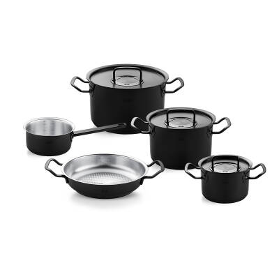 Fissler Original Profi Collection Shadow Line Cam Kapak 8 Parça Tencere Seti - 1