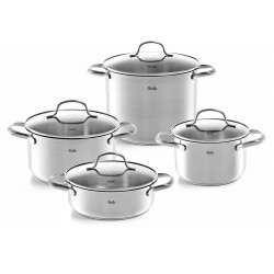 Fissler San Francisco 8 Parça Cam Kapak Tencere Seti - FISSLER