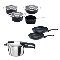 Fissler Vitaquick Edition 4,5 Litre Düdüklü Tencere + Adamant Tencere ve Tava Seti - 1