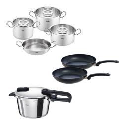 Fissler Vitaquick Edition 4,5 Litre Düdüklü Tencere + Original Profi Collection Tencere ve Tava Seti - 1
