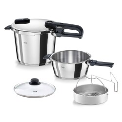 Fissler Vitaquick Edition 6+3,5 Litre Düdüklü Tencere + Original Profi Collection Tencere ve Tava Seti - 2