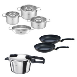 Fissler Vitaquick Edition 4,5 Litre Düdüklü Tencere + Pure Collection Tencere ve Tava Seti - 1