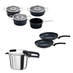 Fissler Vitaquick Edition 6 Litre Düdüklü Tencere + Adamant Tencere ve Tava Seti - 1