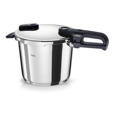 Fissler Vitaquick Edition 6 Litre Düdüklü Tencere + Kırmızı Cenit Tava Set - 3