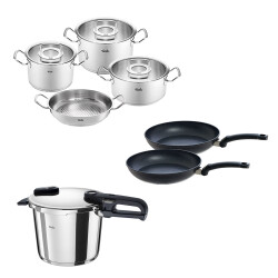 Fissler Vitaquick Edition 6 Litre Düdüklü Tencere + Original Profi Collection Tencere ve Tava Seti - 1