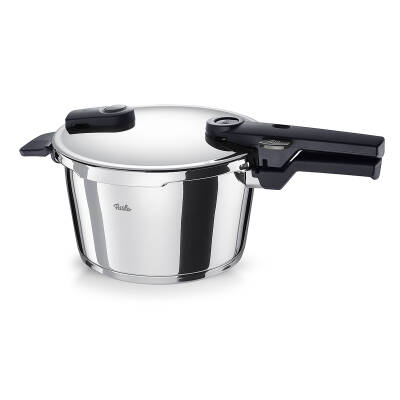 Fissler Vitaquick Glossy 4,5 Litre Düdüklü Tencere + Kırmızı Cenit Tava Set - 2