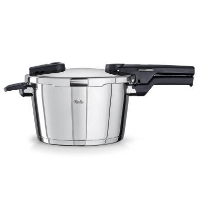 Fissler Vitaquick Glossy 4,5 Litre Düdüklü Tencere + Kırmızı Cenit Tava Set - 3
