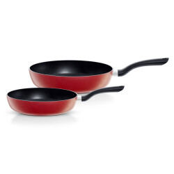 Fissler Vitaquick Glossy 6 Litre Düdüklü Tencere + Kırmızı Cenit Tava Set - 6
