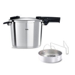 Fissler Vitaquick Premium 10 Litre Düdüklü Tencere + Buharda Pişirme Aparatı - 1