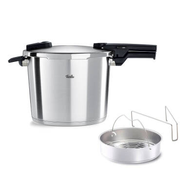 Fissler Vitaquick Premium 10 Litre Düdüklü Tencere + Buharda Pişirme Aparatı - 1