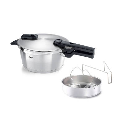 Fissler Vitaquick Premium 3,5 Litre Düdüklü Tencere + Buharda Pişirme Aparatı - 1