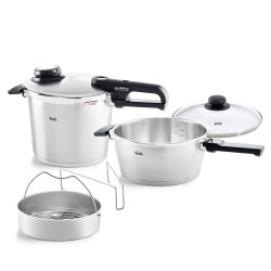 Fissler Vitavit Premium Mat 6+3,5 Litre Düdüklü Tencere Set - FISSLER