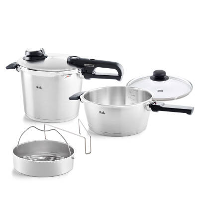 Fissler Vitavit Premium Mat 6+3,5 Litre Düdüklü Tencere Set - 1